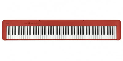 Casio CDP-S160 88-Key Compact Digital Piano - Red w/ Adjustable Stand