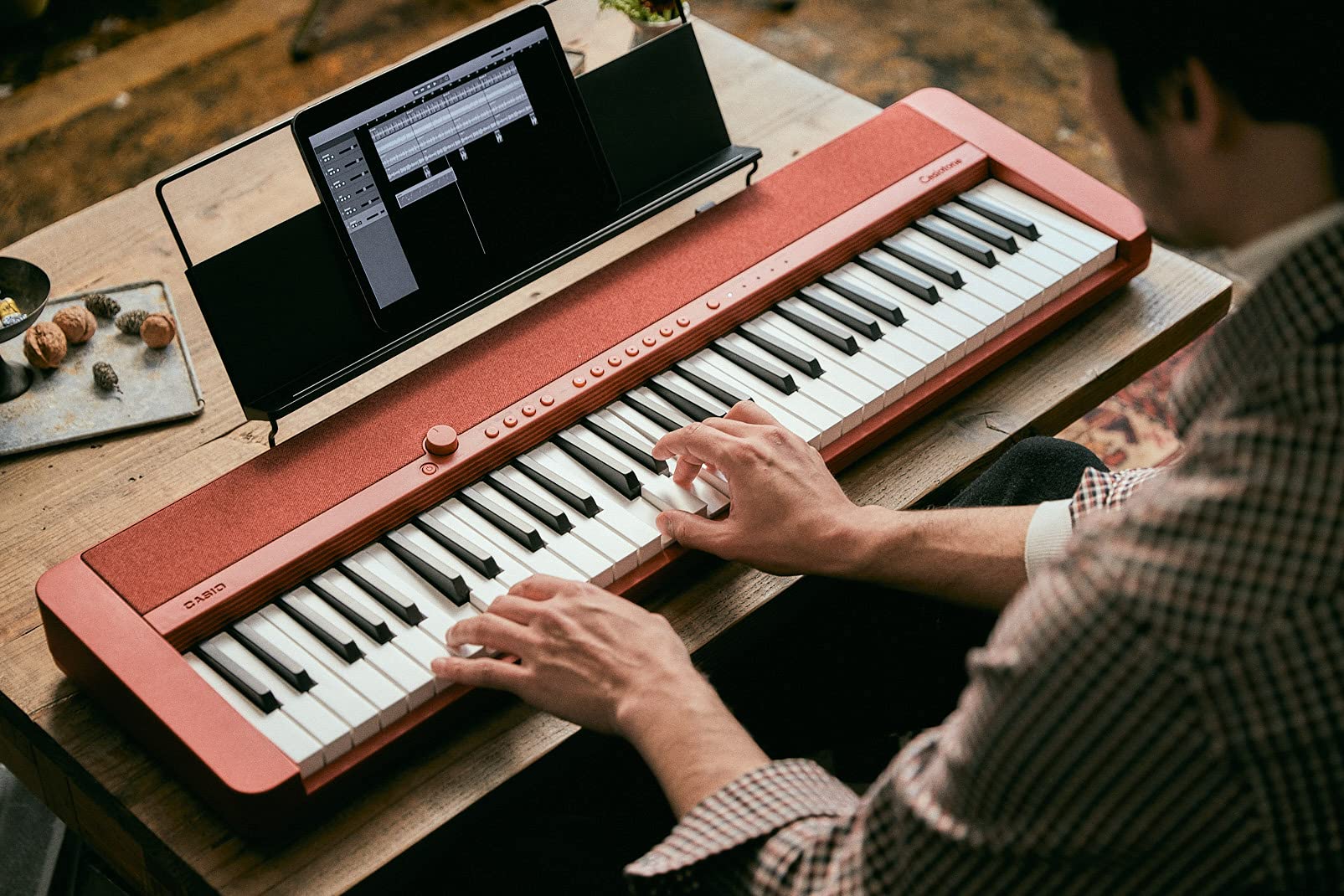 Casio CT-S1 Casiotone 61-Key Keyboard - Red
