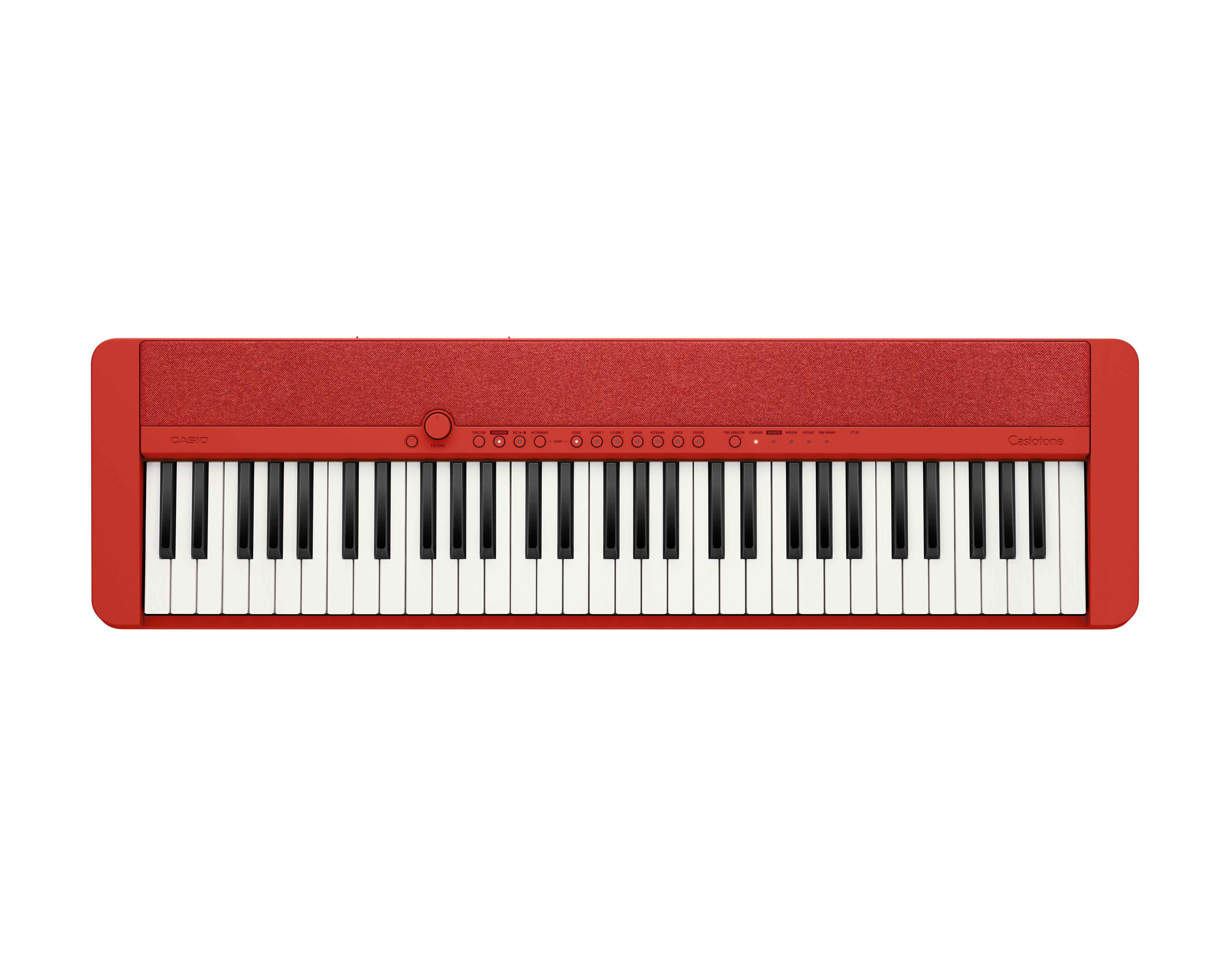 Casio CT-S1 Casiotone 61-Key Keyboard - Red w/ Adjustable Stand