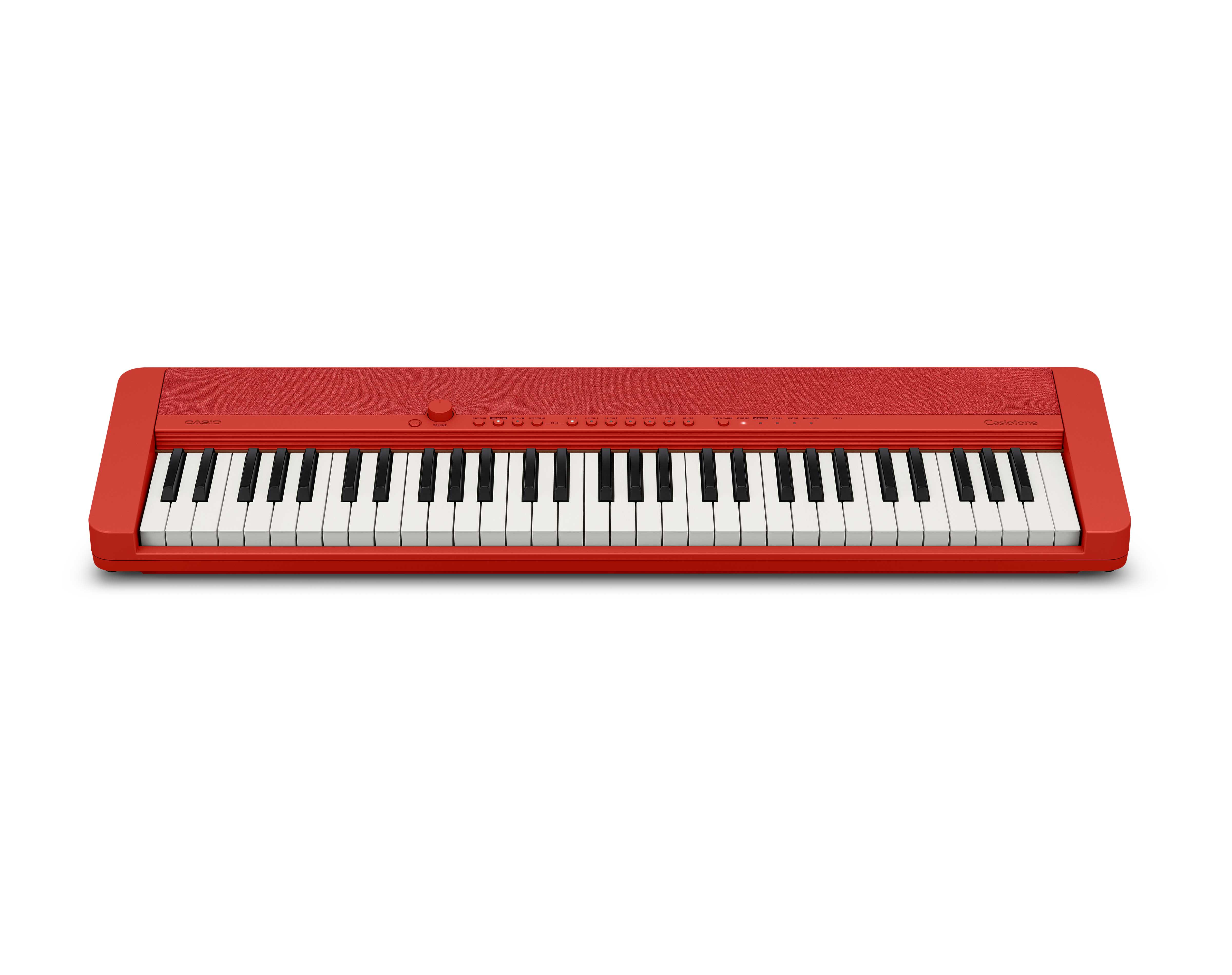 Casio CT-S1 Casiotone 61-Key Keyboard - Red w/ Adjustable Stand