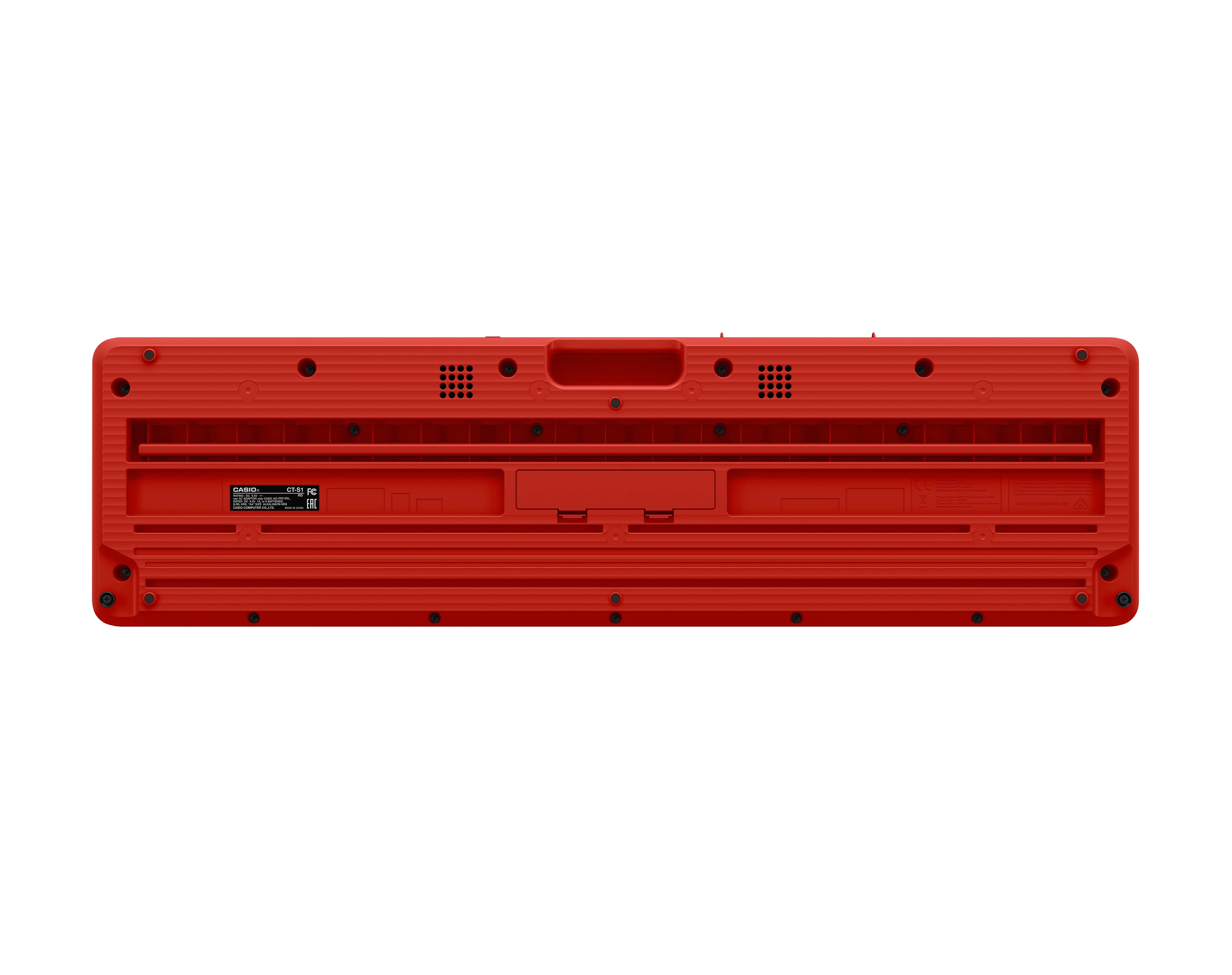 Casio CT-S1 Casiotone 61-Key Keyboard - Red w/ Adjustable Stand