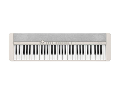 Casio CT-S1 Casiotone 61-Key Keyboard - White w/ Adjustable Stand