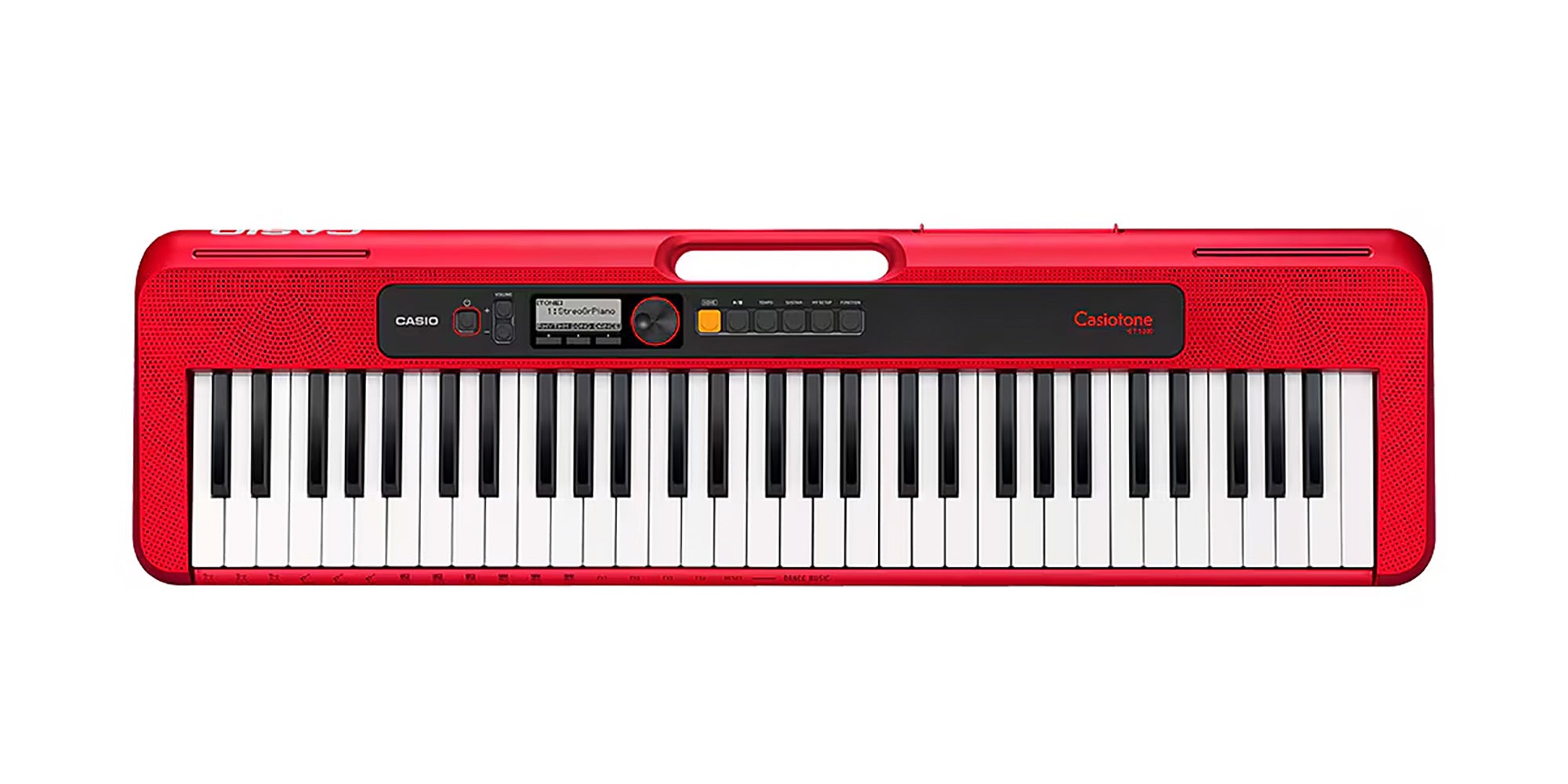 Casio CT-S200 Casiotone 61-Key Keyboard - Red w/ Headphones