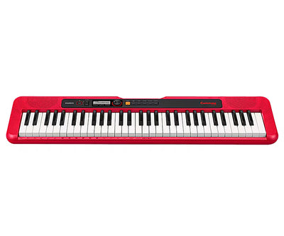 Casio CT-S200 Casiotone 61-Key Keyboard - Red w/ Headphones