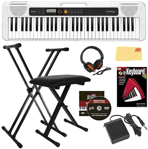 Casio CT-S200 Casiotone 61-Key Keyboard - White w/ Stand – Austin