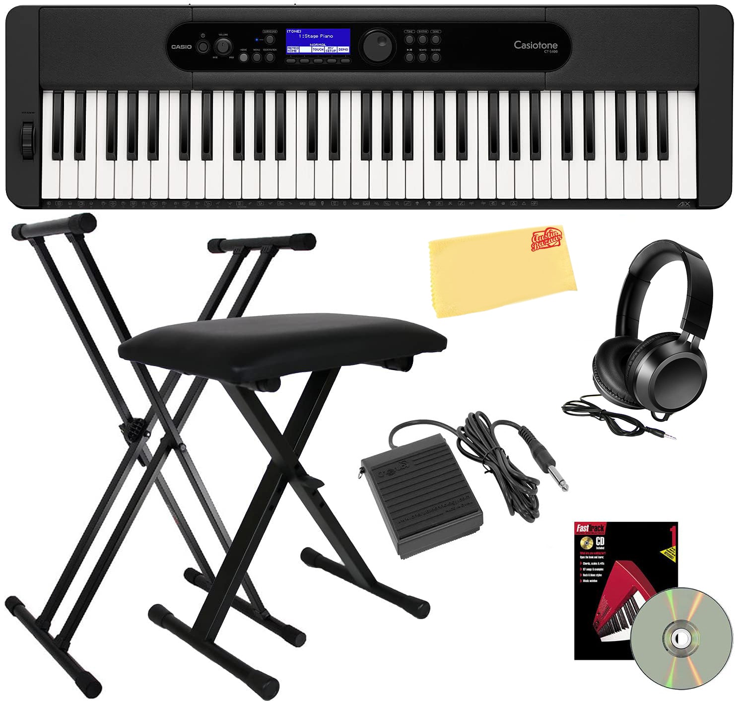 Casio CT-S400 Casiotone 61-Key Keyboard w/ Adjustable Stand