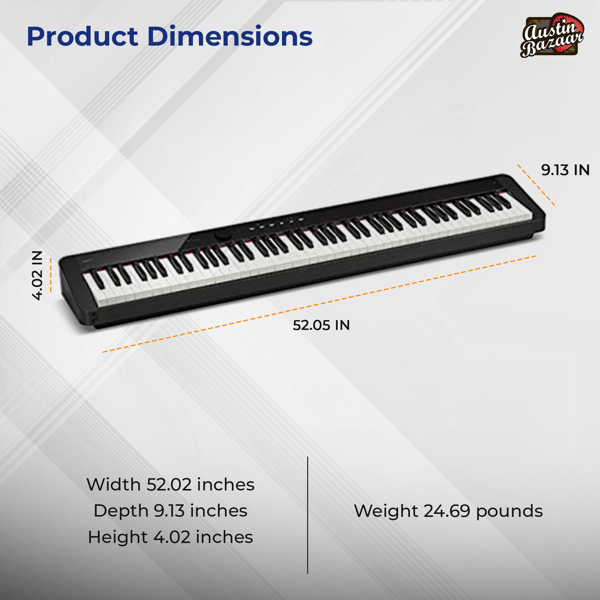 Casio PX-S1100 Privia Slim Digital Piano - Black w/ SP-34 Pedal