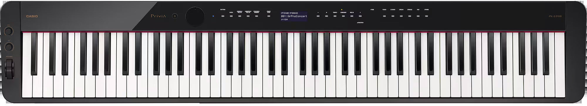 Casio PX-S3100 Privia Slim Digital Piano - Black w/ Sustain Pedal