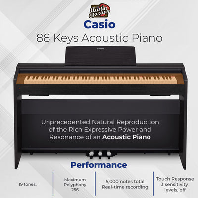 Casio PX-870 Privia Digital Piano - Black w/ Furniture Bench