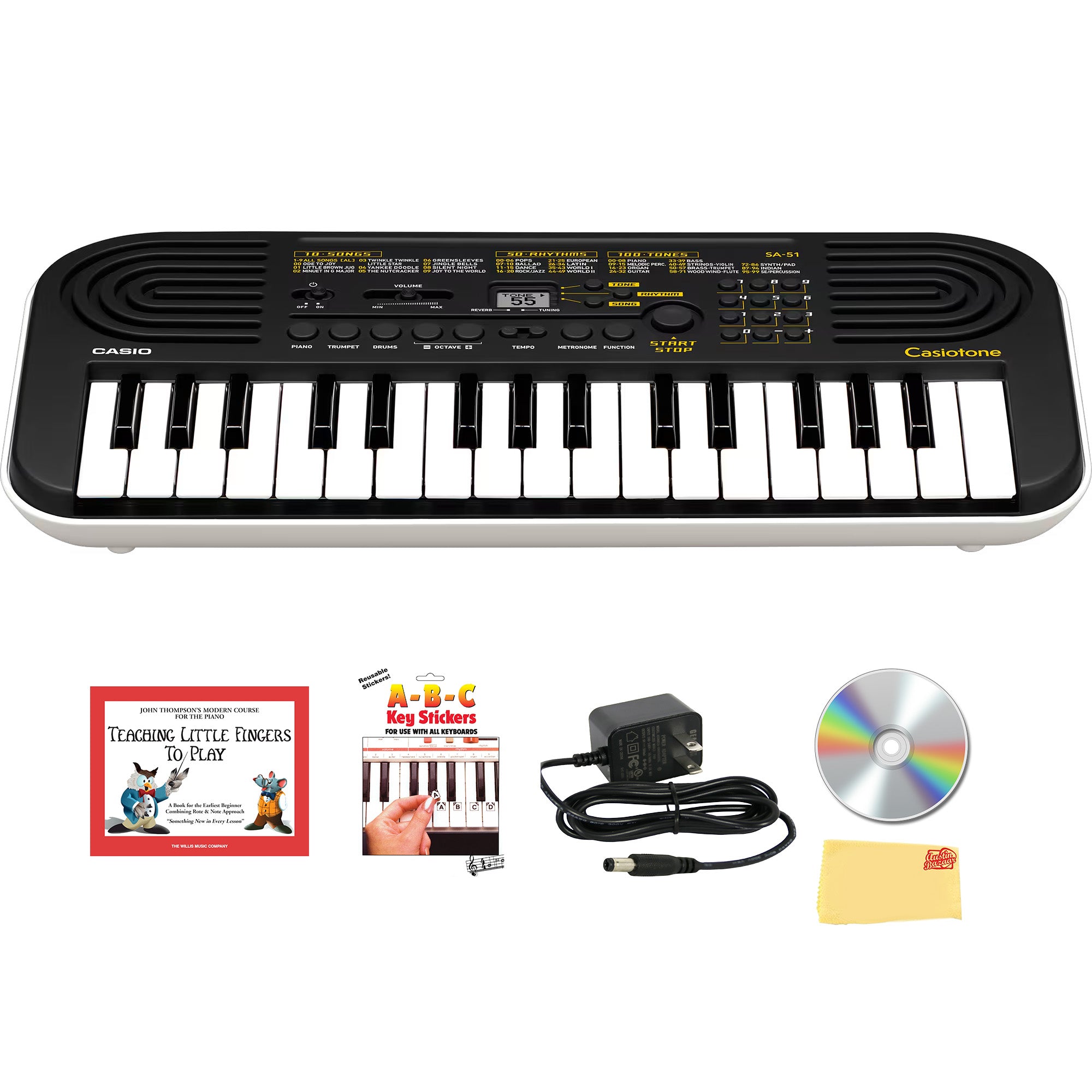 Casio SA-51 32-Key Mini Keyboard w/ Power Supply – Austin Bazaar