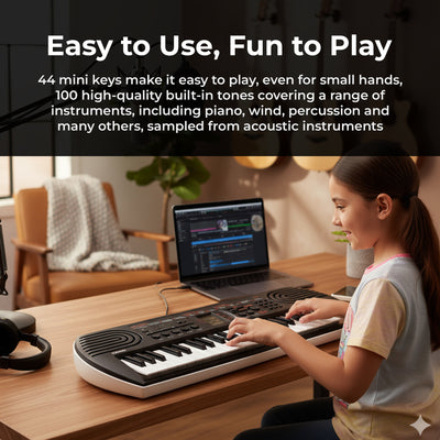 Casio SA-81 Casiotone 44-Key Mini Keyboard w/ Power Supply