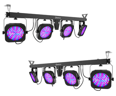 Chauvet DJ 4BAR ILS Wash Light System w/ DMX Cables
