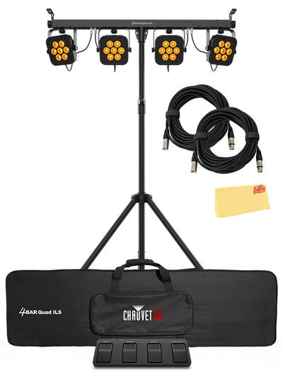 Chauvet DJ 4BAR Quad ILS w/ DMX Cables