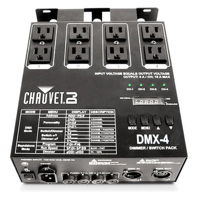 Chauvet DJ DMX-4 LED Lighting Controller w/ DMX Cable