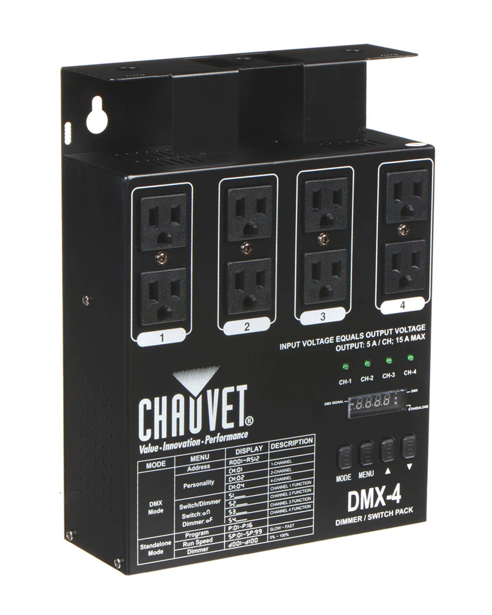 Chauvet DJ DMX-4 LED Lighting Controller w/ DMX Cable