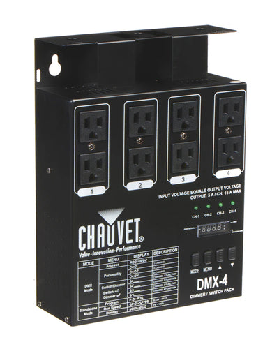 Chauvet DJ DMX-4 LED Lighting Controller w/ DMX Cable