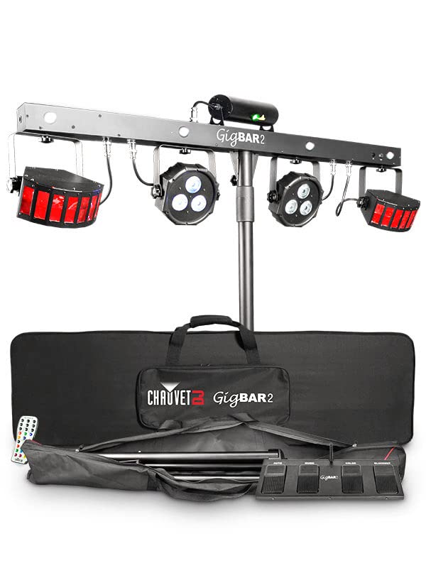 Chauvet GigBAR 2 4-in-1 Multi-Effect Lighting System w/ DMX Cables