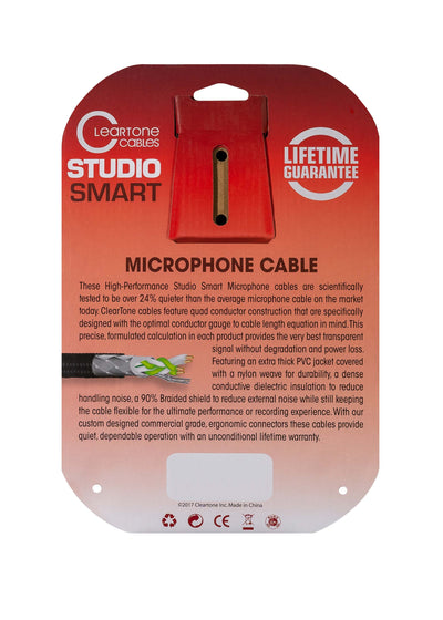 Cleartone 10-Foot Stage Smart Microphone Cable, 24 AWG - 3 Pack