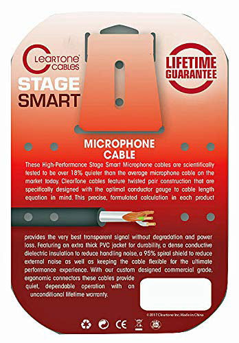 Cleartone 20-Foot Stage Smart Microphone Cable, 20 AWG - 1 Pack