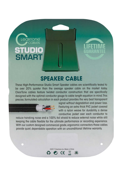 Cleartone 6-Foot Studio Smart Speaker Cable, 16 AWG - 3 Pack