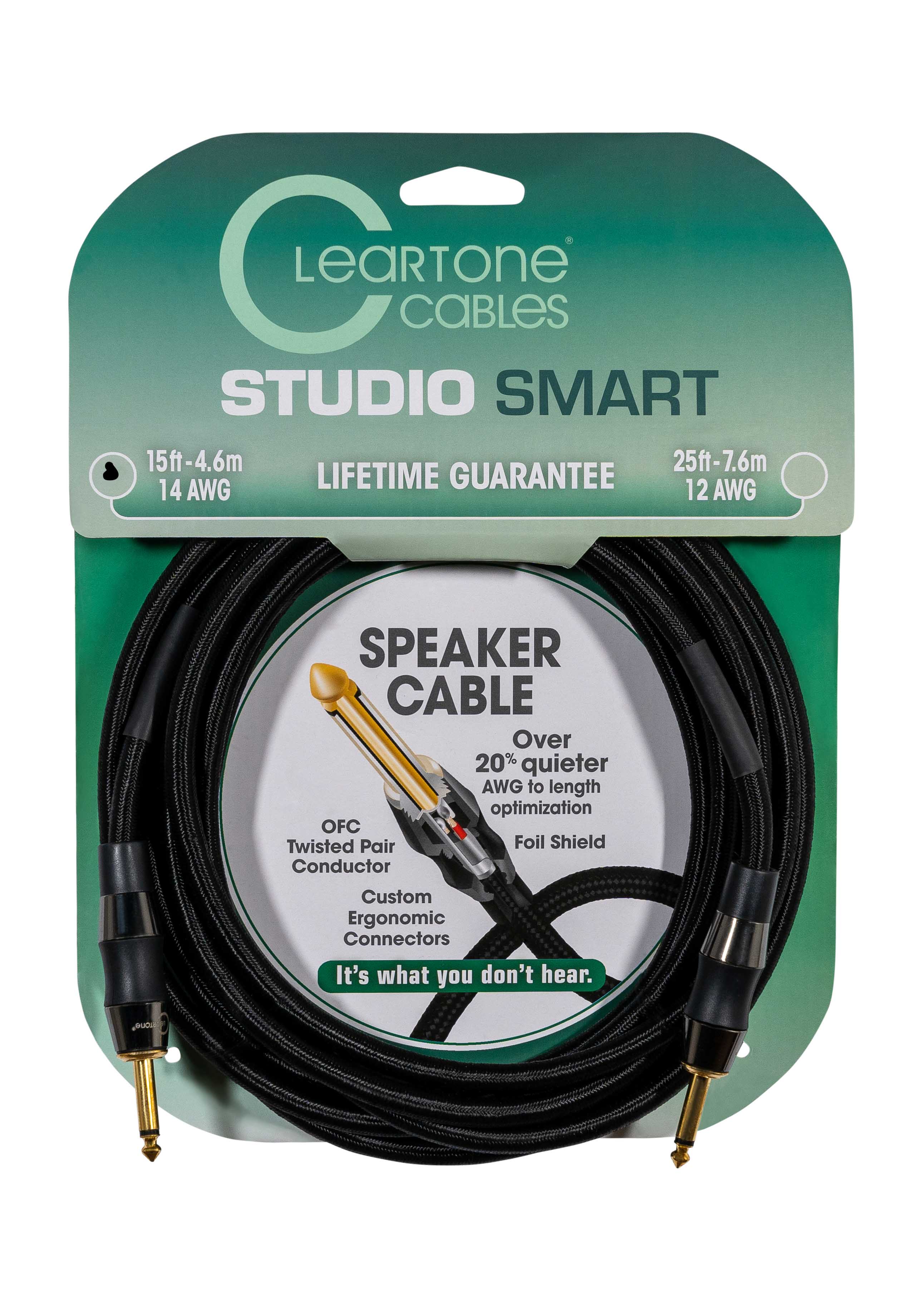 Cleartone 15-Foot Studio Smart Speaker Cable, 14 AWG - 1 Pack