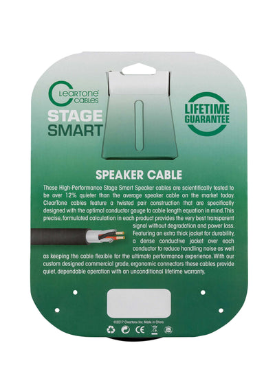 Cleartone 25-Foot Stage Smart Speaker Cable, 12 AWG - 2 Pack