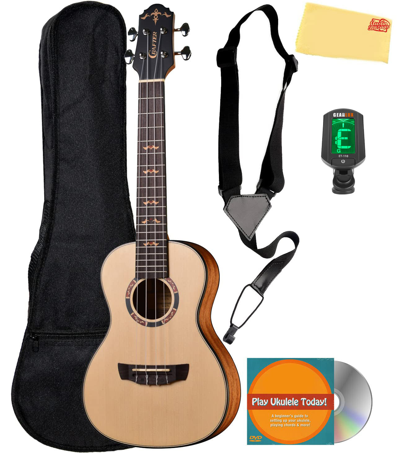 Crafter UC-18 Prestige Solid Spruce Top Concert Ukulele w/ Gig Bag