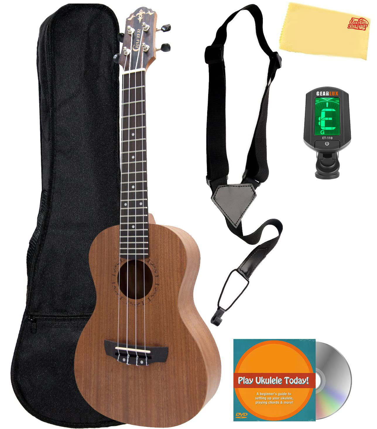 Crafter UC-200MH Sapele Top Mahogany Concert Ukulele w/ Gig Bag