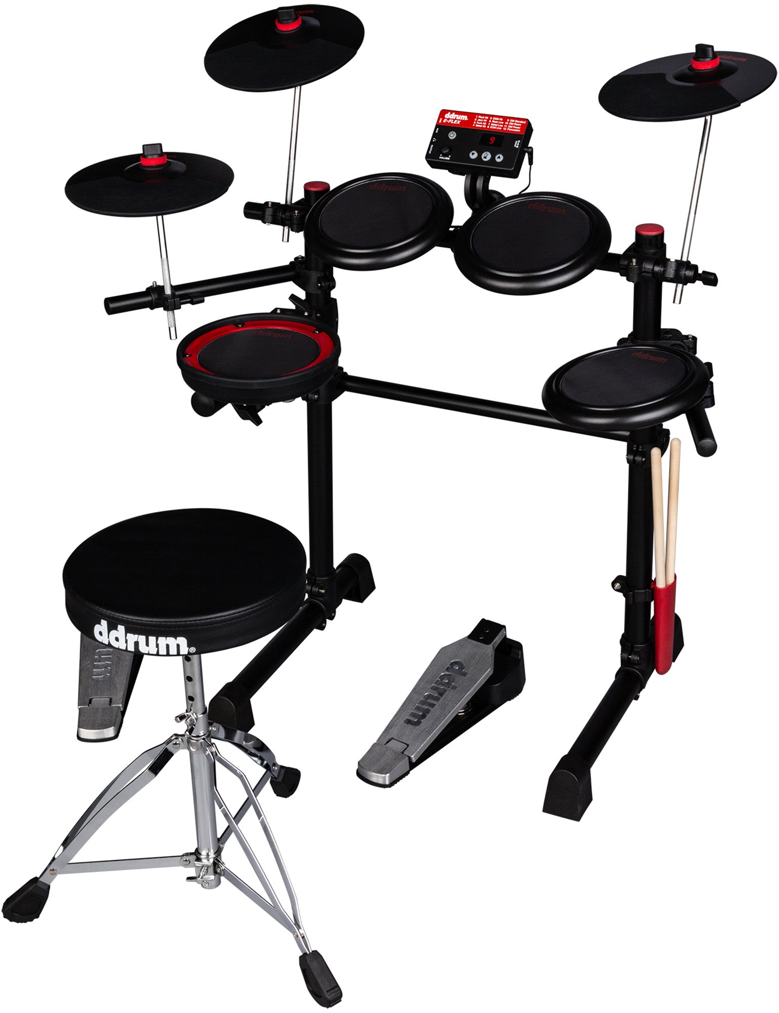 ddrum E-FLEX Complete Electronic Drum Set w/ Drum Throne