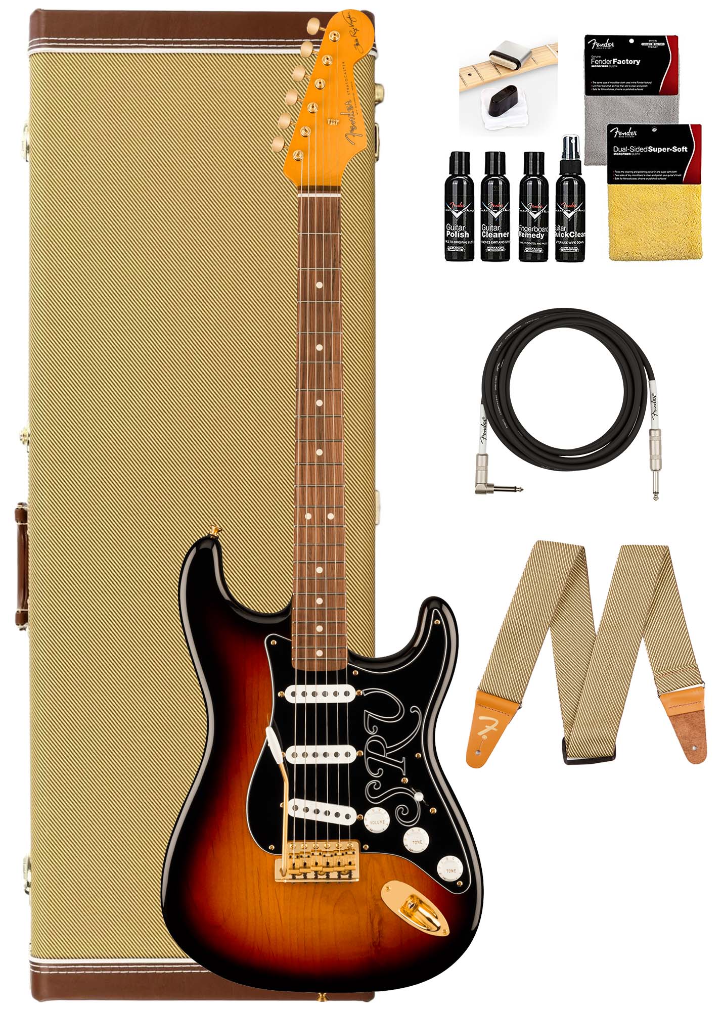 Fender Stevie Ray Vaughan Stratocaster - 3-Color Sunburst w/ Case