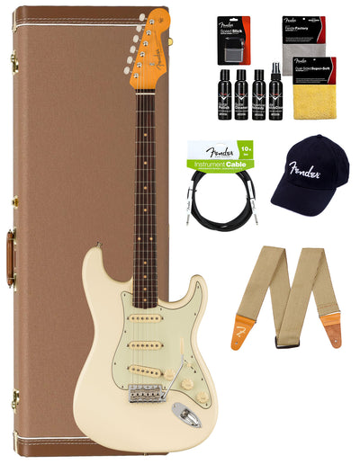 Fender American Vintage II 1961 Stratocaster - Olympic White w/ Guitar Cleaning Kit