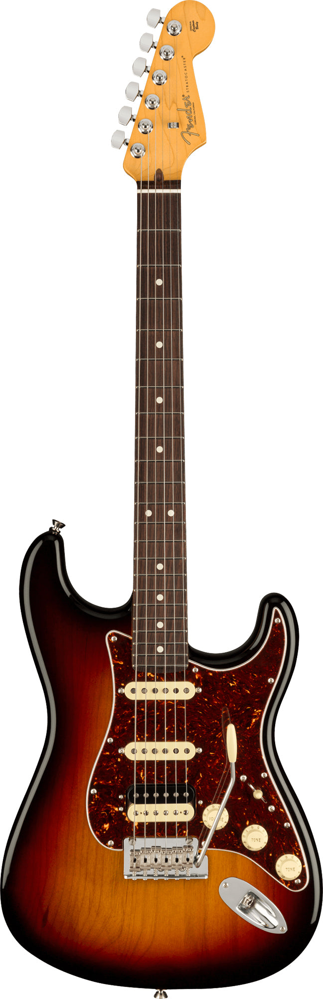 Fender American Professional II Stratocaster HSS - 3 Color Sunburst w/ Cleaning Kit