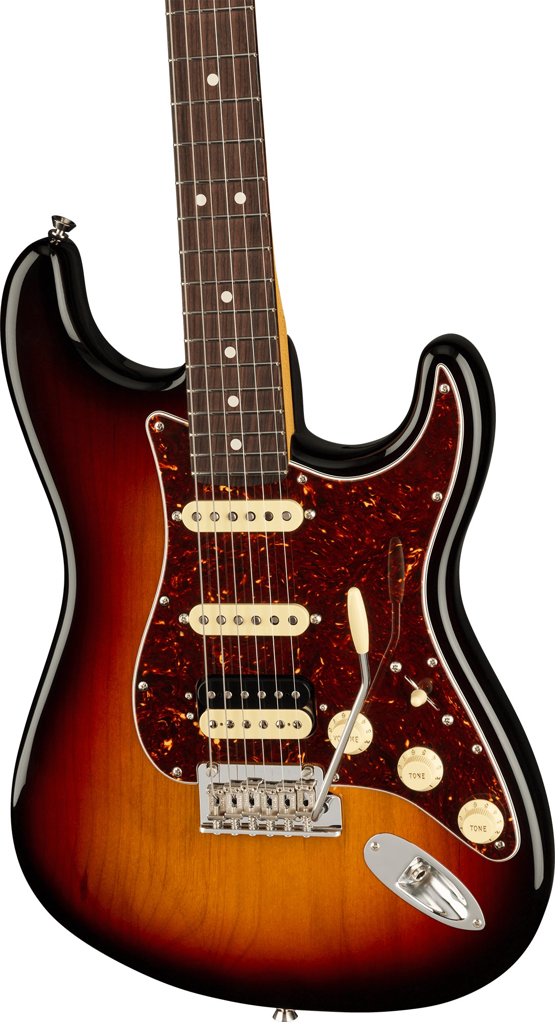 Fender American Professional II Stratocaster HSS - 3 Color Sunburst w/ Cleaning Kit