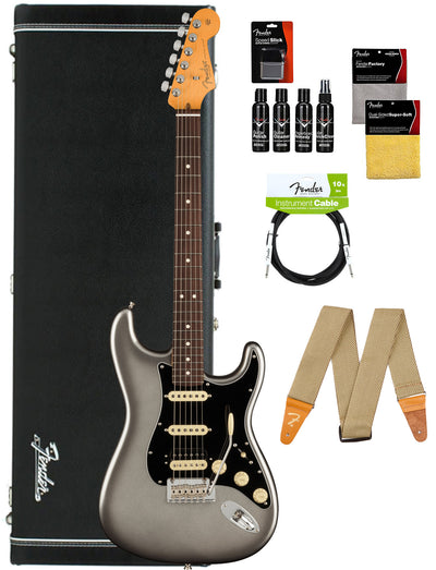 Fender American Professional II Stratocaster HSS - Mercury w/ Cleaning Kit
