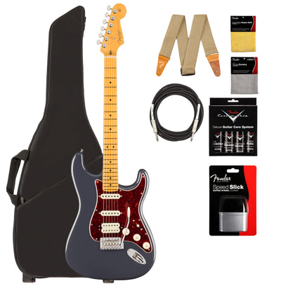 Fender American Professional Classic Stratocaster HSS - Faded Black w/ Cleaning Kit