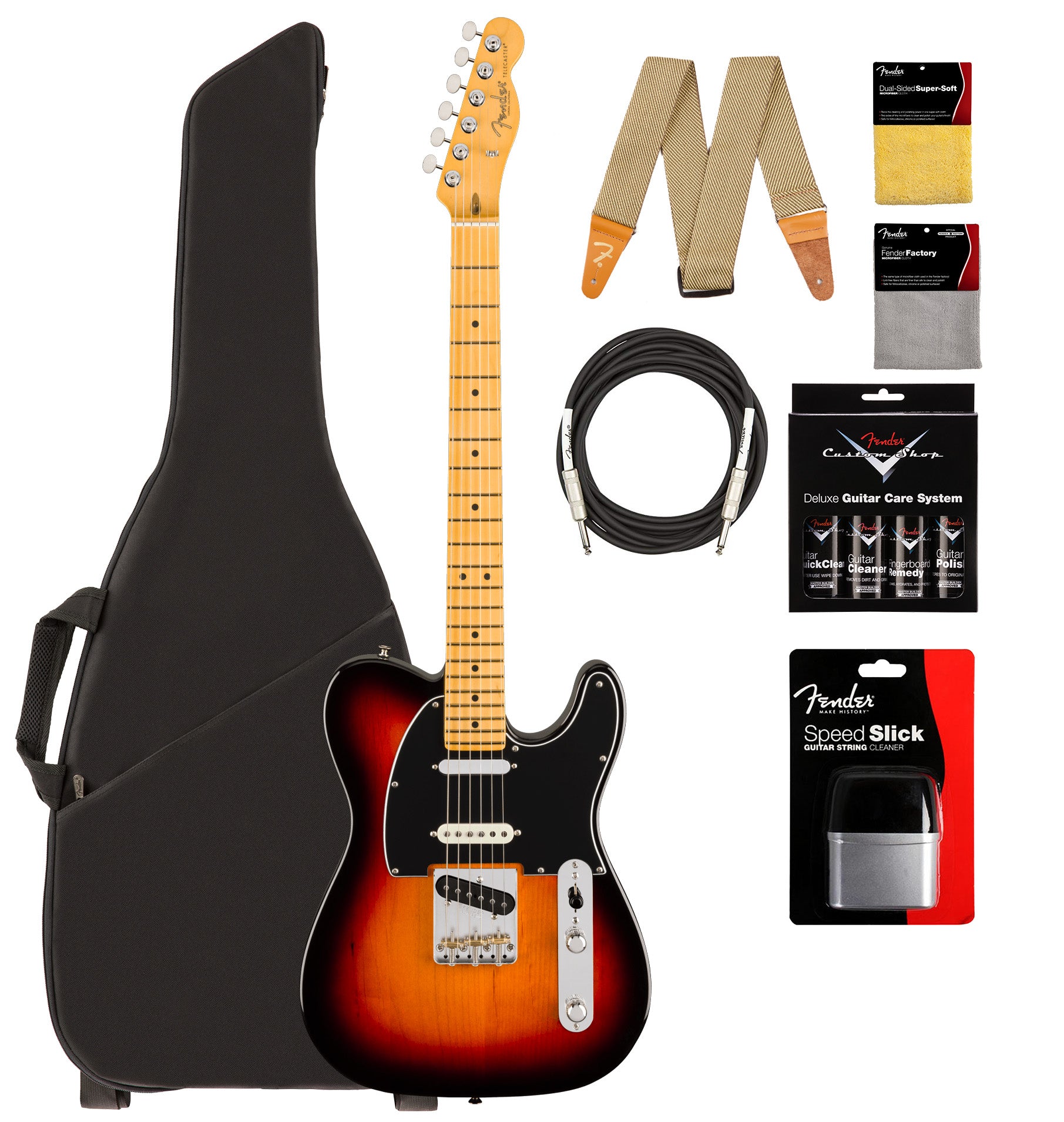 Fender American Professional Classic Hotshot Telecaster - 3-Color Sunburst w/ Cleaning Kit