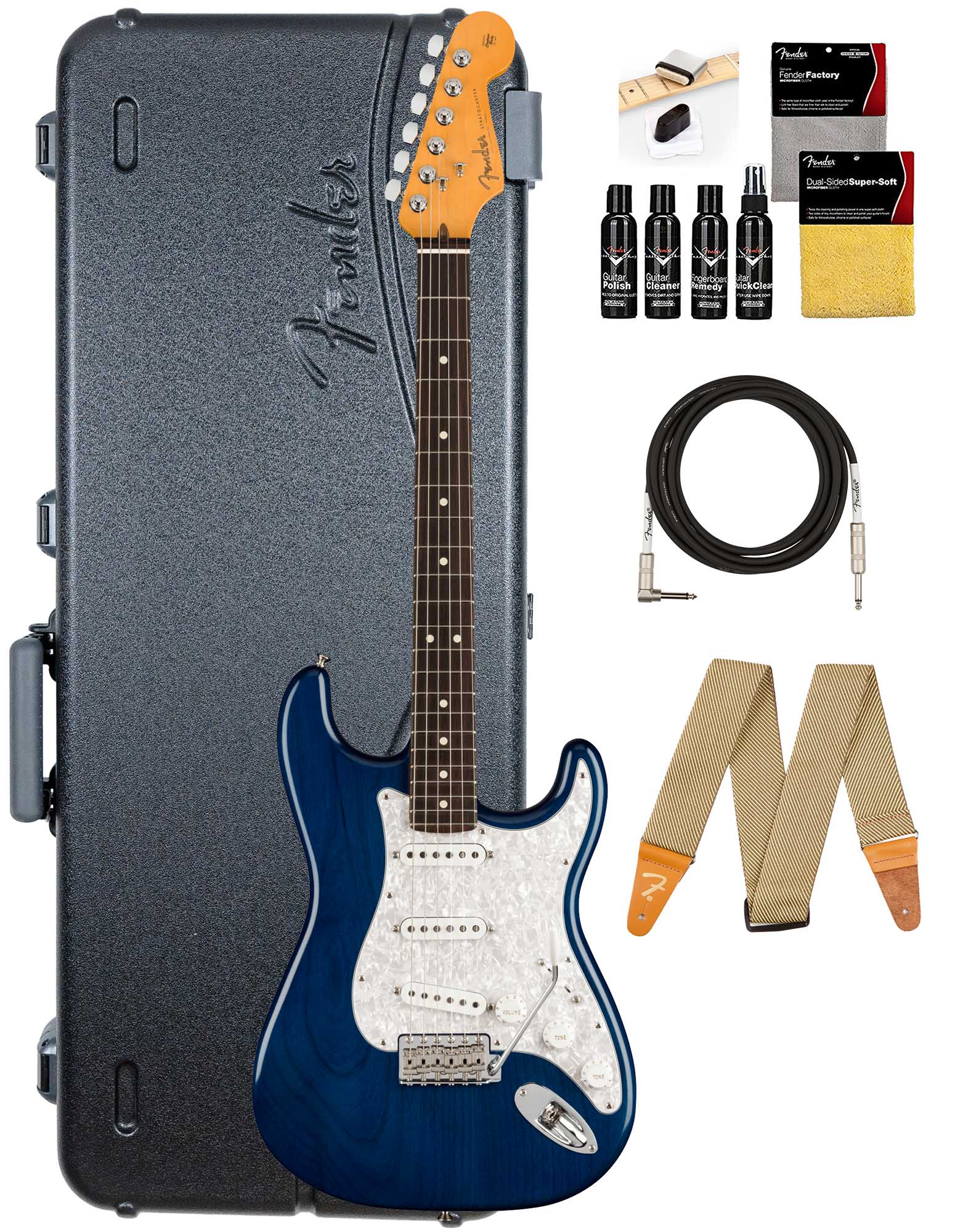 Fender Cory Wong Stratocaster - Sapphire Blue Transparent w/ Molded Case