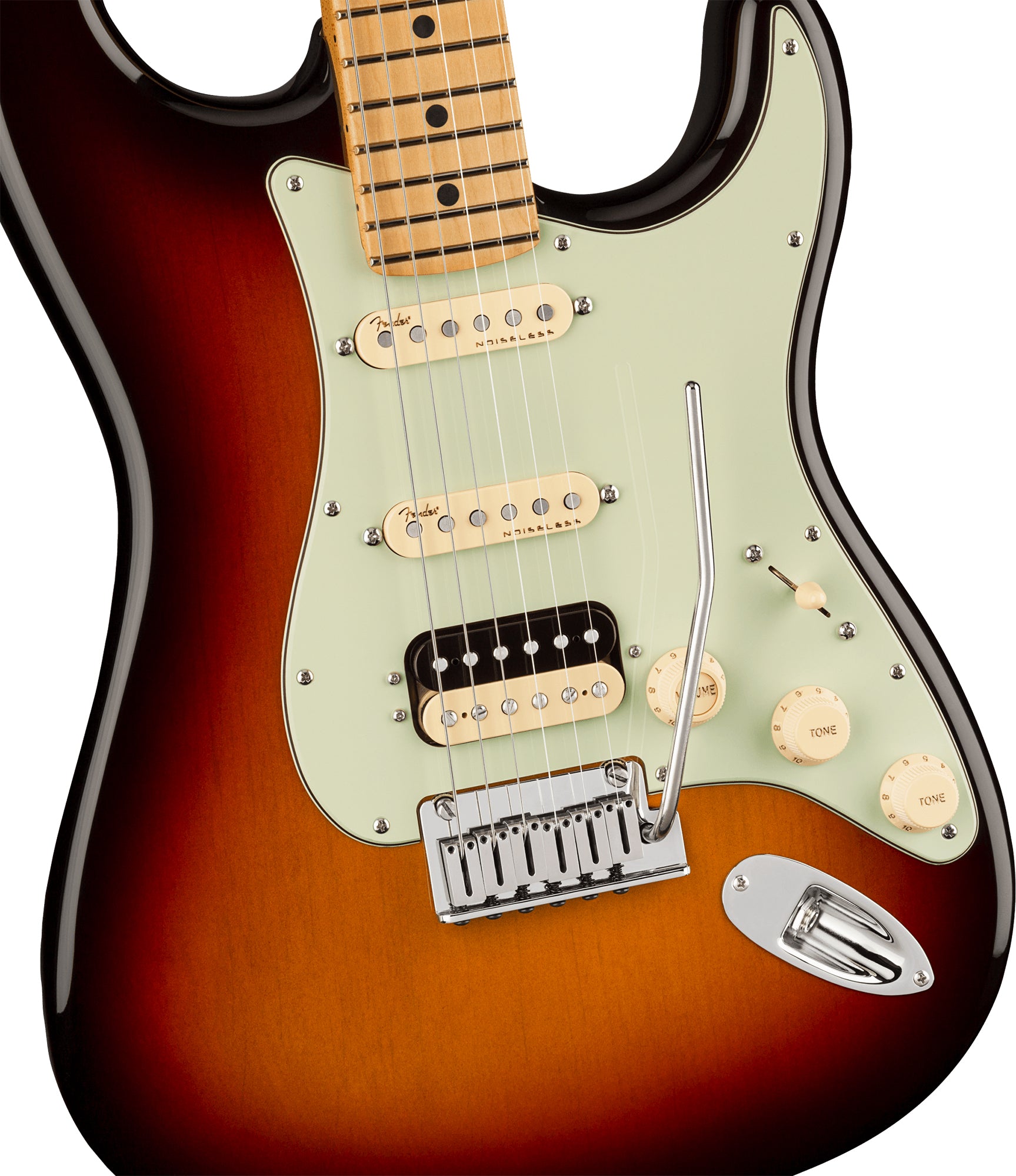 Fender American Ultra Stratocaster HSS, Maple - Ultraburst w/ Cleaning Kit