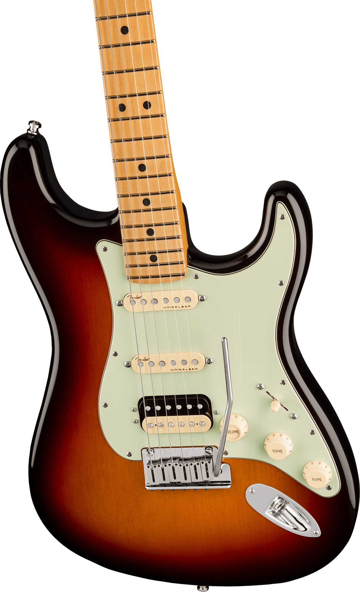 Fender American Ultra Stratocaster HSS, Maple - Ultraburst w/ Cleaning Kit