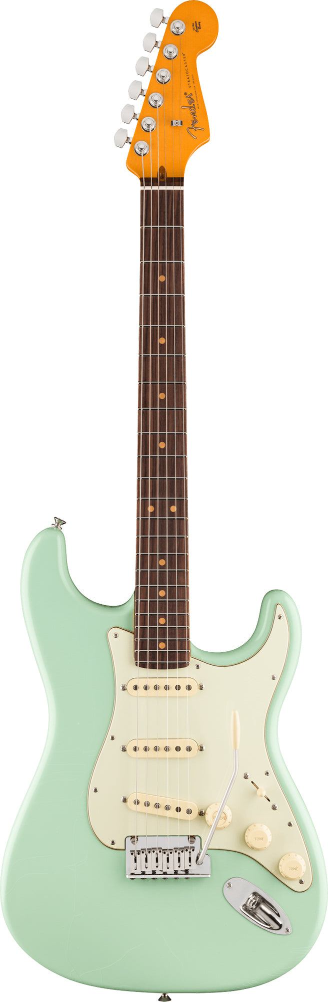 Fender American Ultra Luxe Vintage '60s Stratocaster - Surf Green w/ Guitar Cleaning Kit
