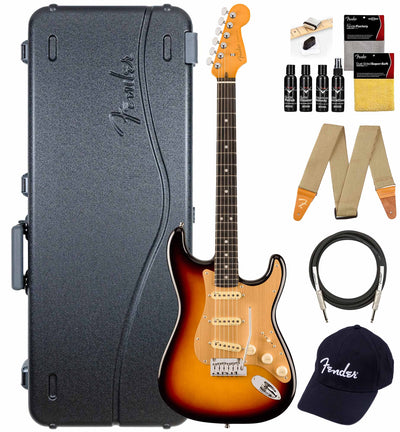 Fender American Ultra II Stratocaster - Ultraburst w/ Guitar Cleaning Kit