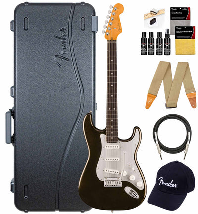 Fender American Ultra II Stratocaster - Texas Tea w/ Guitar Cleaning Kit