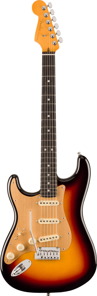 Fender American Ultra II Stratocaster, Left Handed - Ultraburst w/ Guitar Cleaning Kit