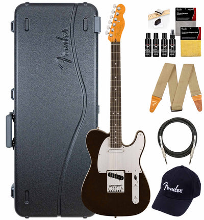 Fender American Ultra II Telecaster - Texas Tea w/ Guitar Cleaning Kit