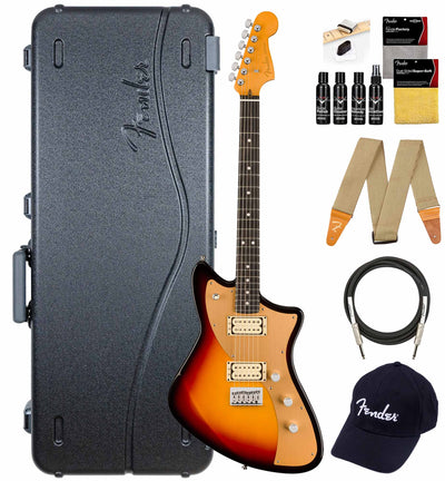 Fender American Ultra II Meteora - Ultraburst w/ Guitar Cleaning Kit