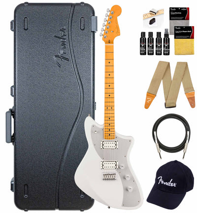 Fender American Ultra II Meteora - Avalanche w/ Guitar Cleaning Kit