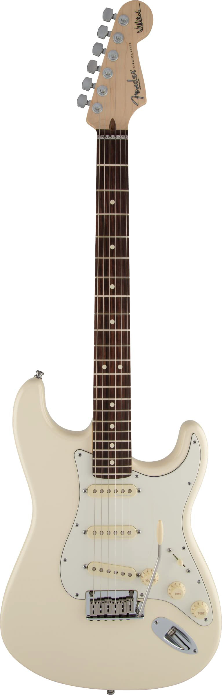 Fender Jeff Beck Stratocaster - Olympic White w/ Tweed Hard Case