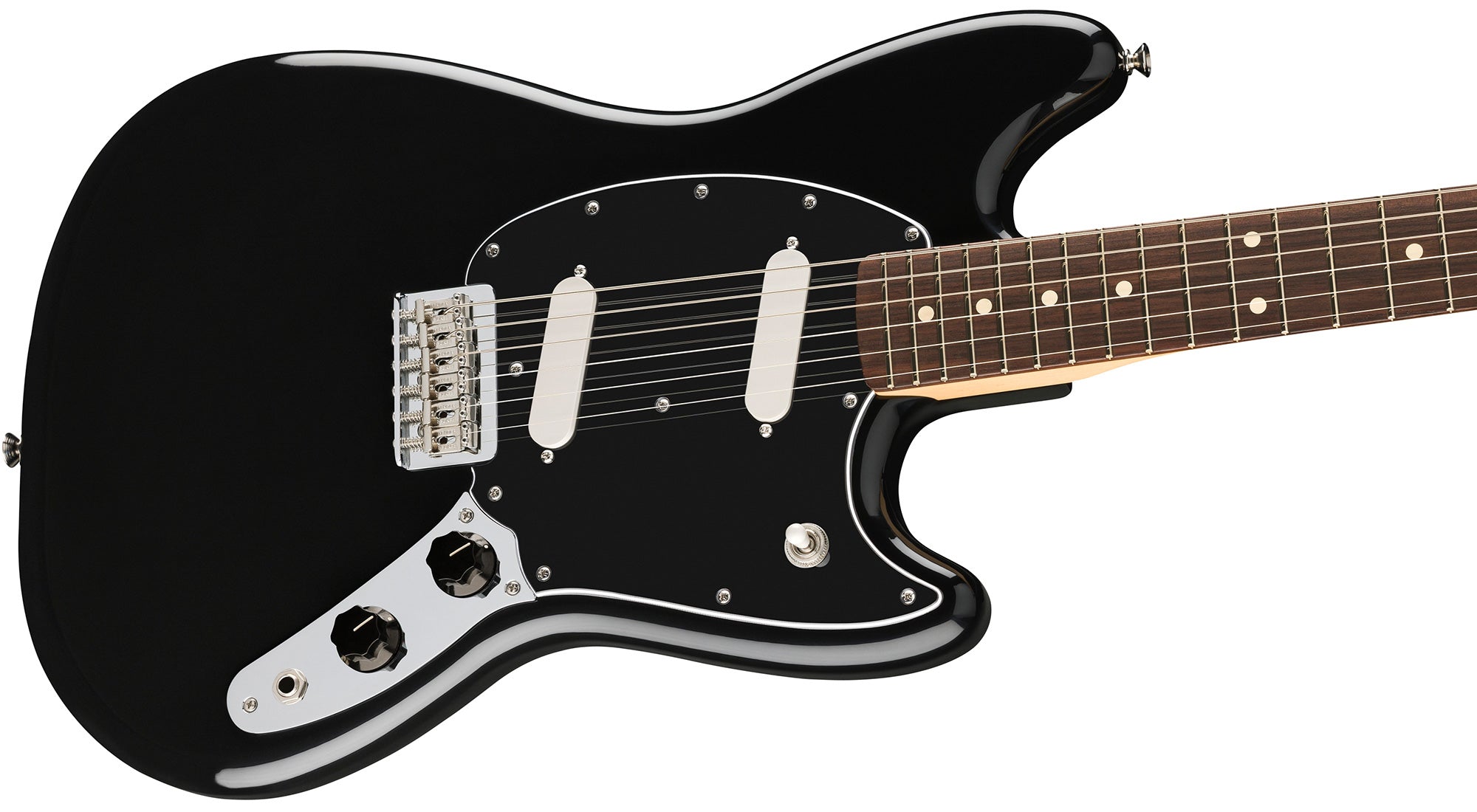 Fender Player II Mustang - Black w/ Cleaning Kit