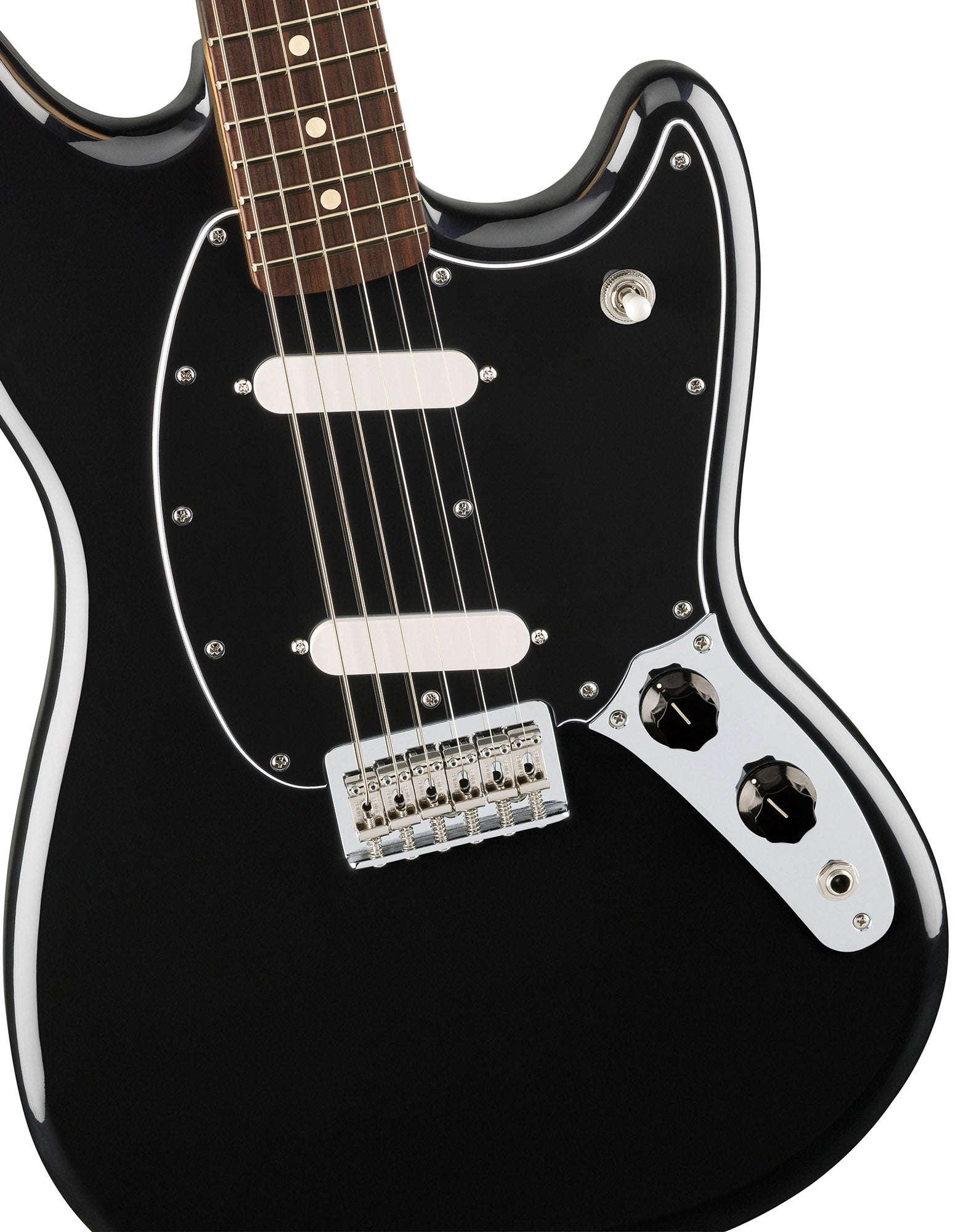 Fender Player II Mustang - Black w/ Cleaning Kit