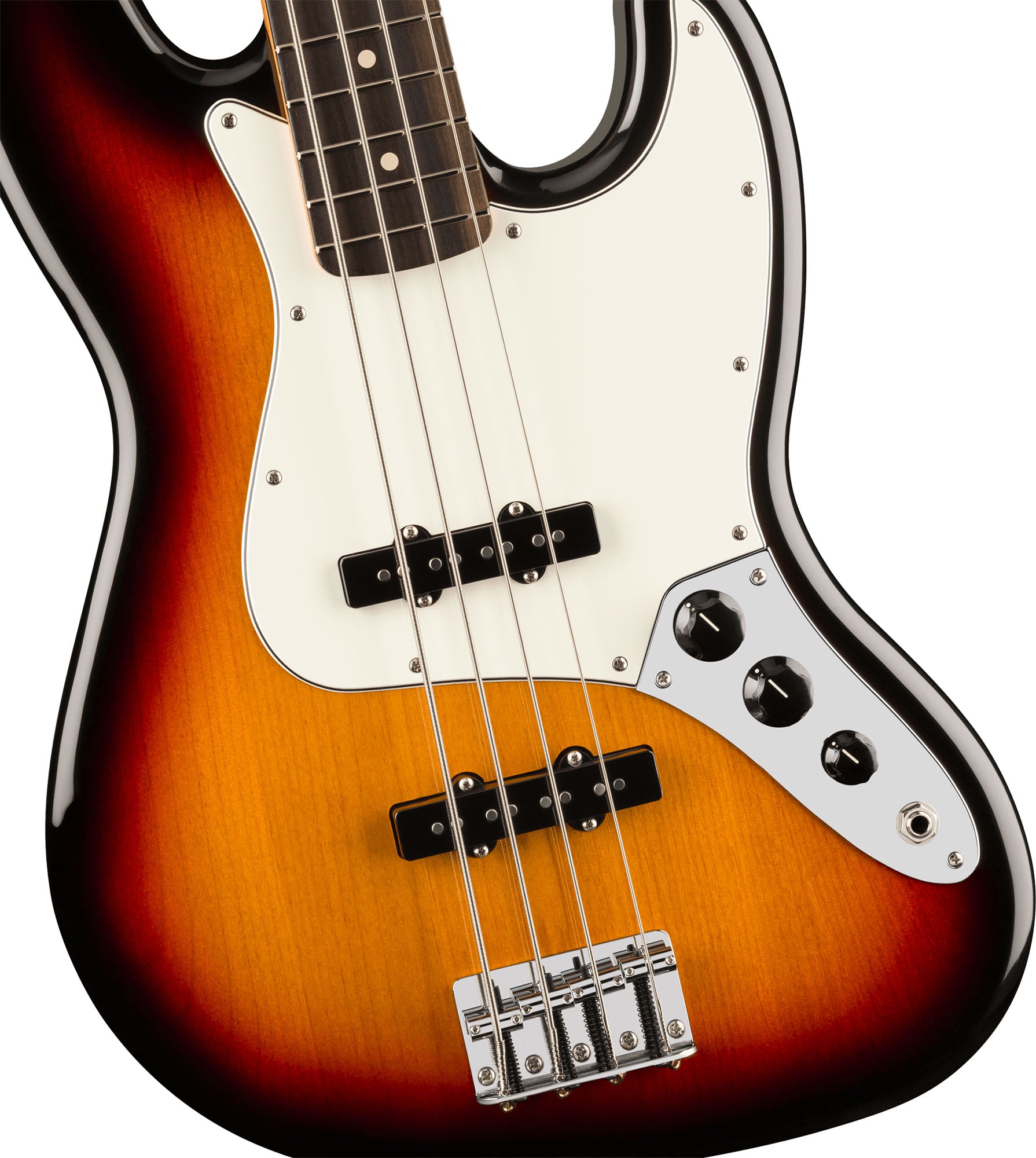 Fender Player II Jazz Bass - 3-Color Sunburst w/ Cleaning Kit
